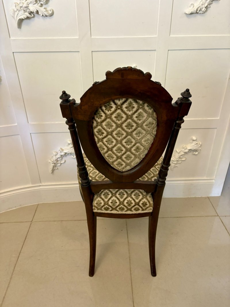 Exhibition Quality Antique Victorian Carved Walnut 9 Piece Suite - Image 10